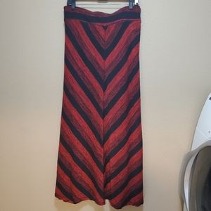 New Directions Chevron Maxi Skirt